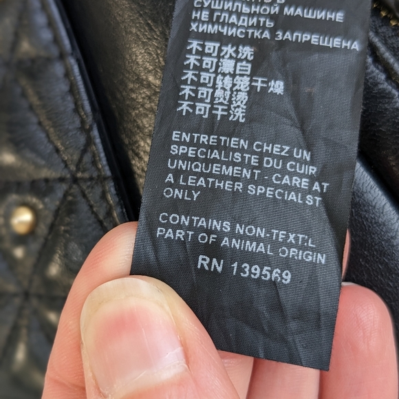 The Kooples Stella Studded Bag Black Leather + Brass Chain - Picture 15 of 17